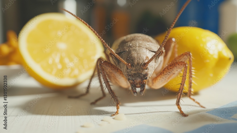 Fototapeta premium Eco-Friendly Pest Management in Modern Kitchen