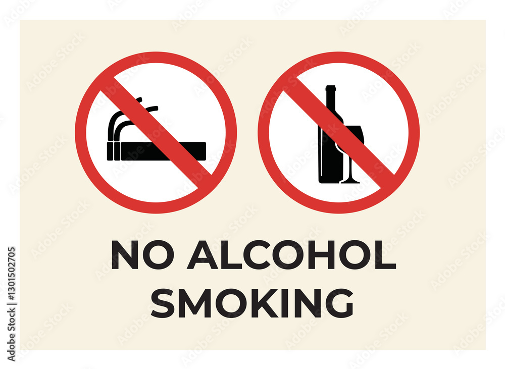 no alcohol smoking no alcohol smoking