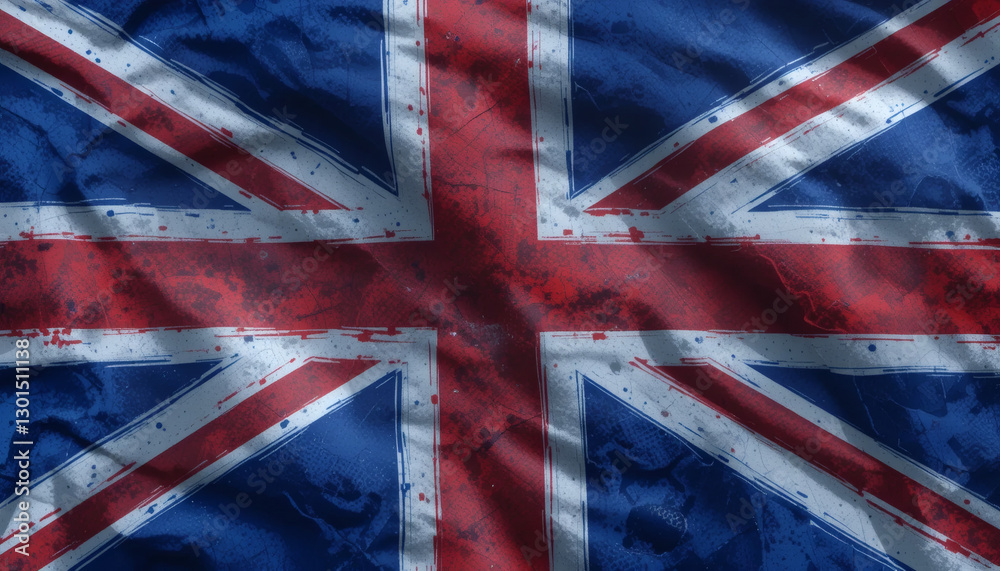 Fototapeta premium UK flag, Union Jack, British flag, UK national flag, United Kingdom flag, flag of Britain, UK symbol, British national symbol, Union Jack design, UK heritage flag, iconic UK flag, United Kingdom emble