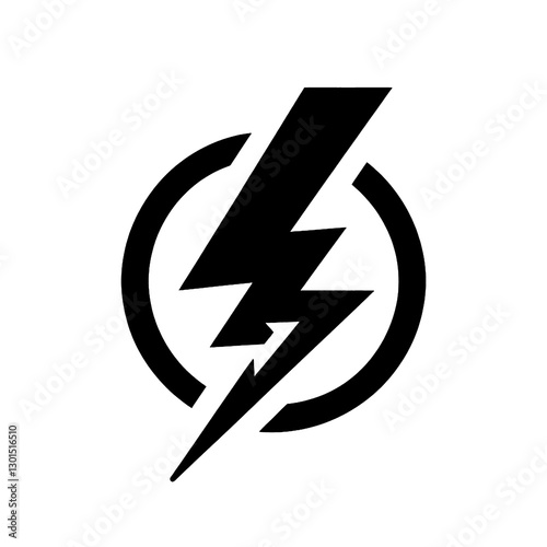 Free Download Illustration lightning icon isolated on white background - GFXLoad