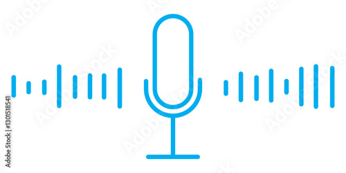 Sound waves of voice audio message recordings, . Podcast sound wave for online audio broadcasting. Vector set of music symbols, for music player and voice messages