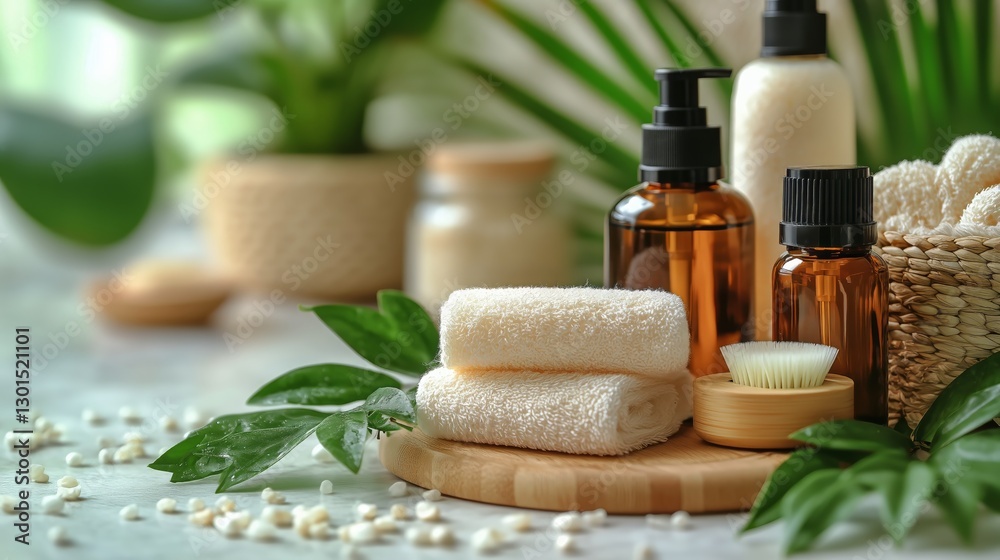 Natural Skincare Ingredients Arranged on Dark Surface With Lemon, Oils, and Herbs for Wellness Routine Natural Skincare Ingredients Arranged on Dark Surface With Lemon, Oils, and Herbs for Wellness Routine