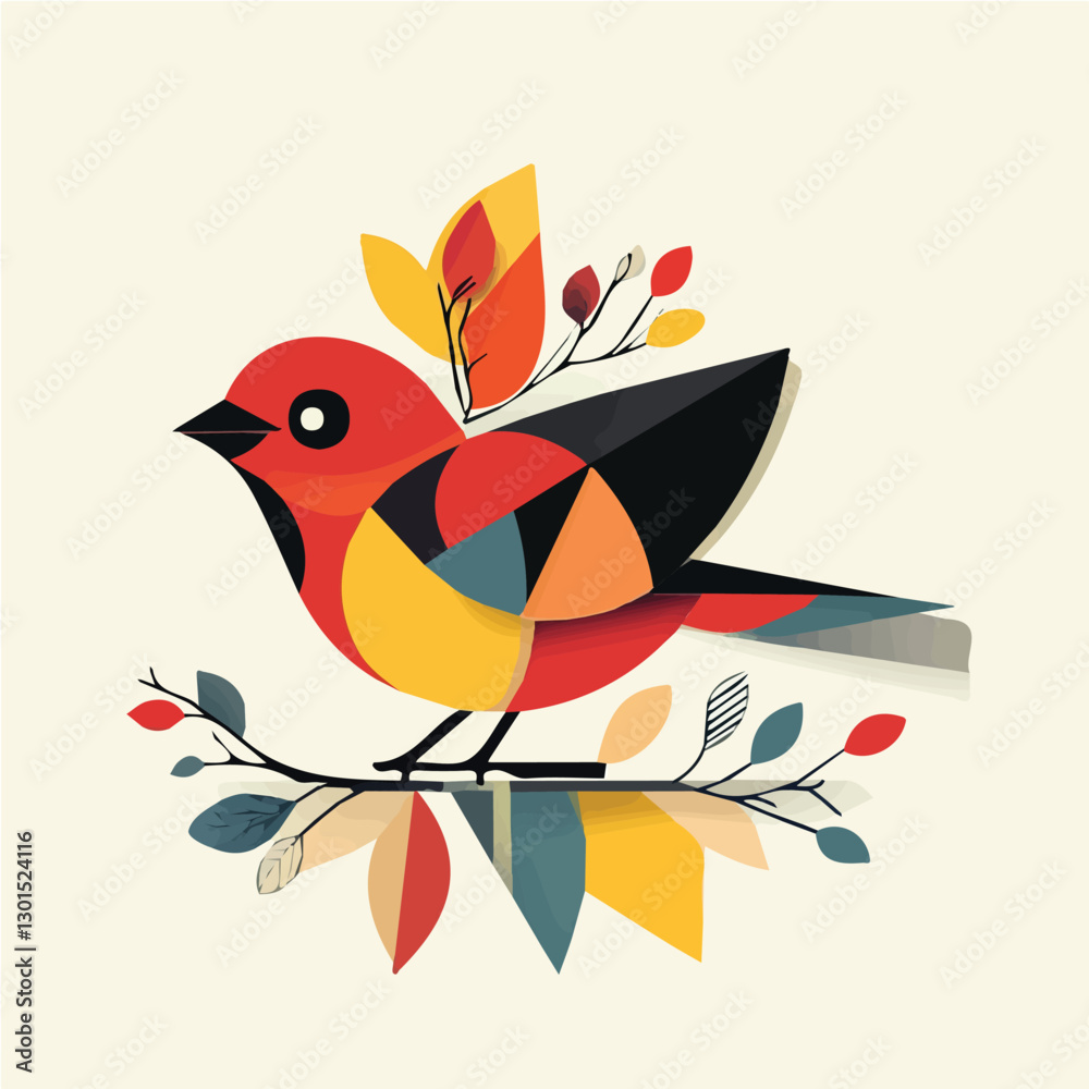 Fototapeta premium Bird design in illustration and vector