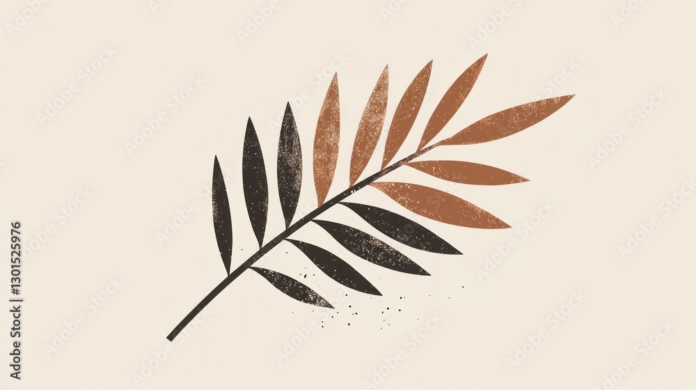 Obraz premium Abstract leaf graphic design