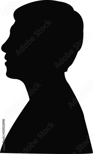 a man head silhouette vector