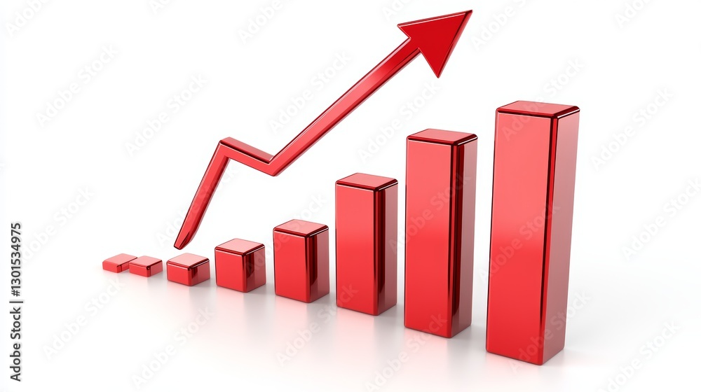 Declining Chart Bars with Arrow for Financial Reports Declining Chart Bars with Arrow for Financial Reports
