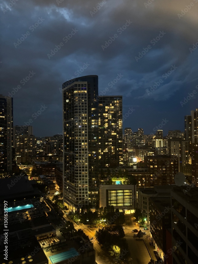 Obraz premium city at night