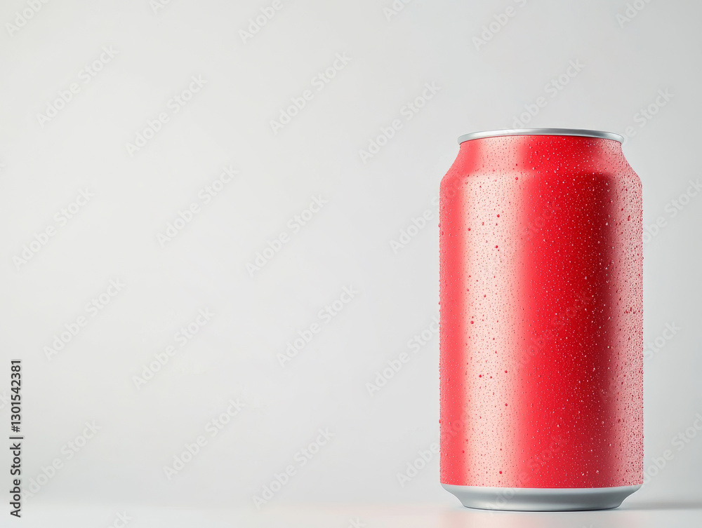 Cold Red Soda Can with Water Droplets
Cold Red Soda Can with Water Droplets