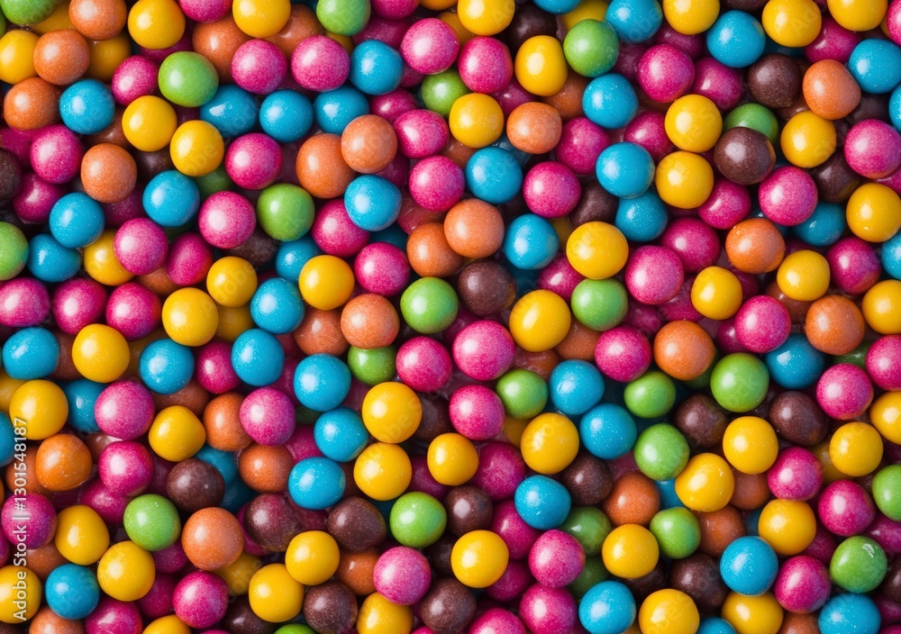 Obraz premium collection of colorful candy balls close up texture