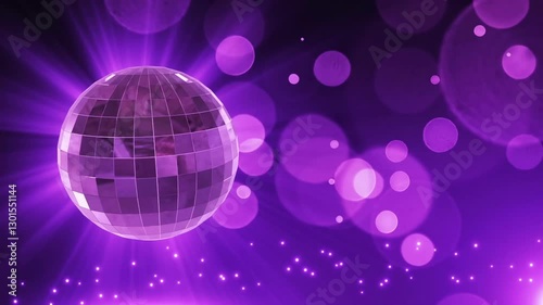 purple disco ball
