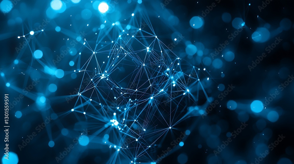 Fototapeta premium Abstract network graphic, digital connection