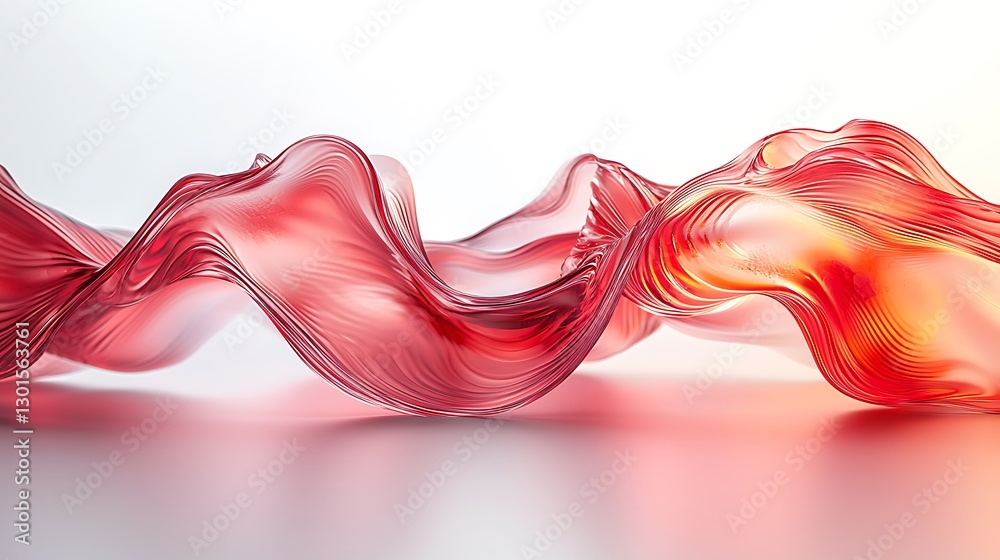 Abstract Red Liquid Flowing Abstract Red Liquid Flowing