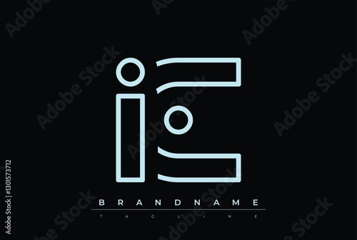 IC Technology Letter  Logo Template. This tech letter logo is a graphic mark that uses letters to represent a technology company.