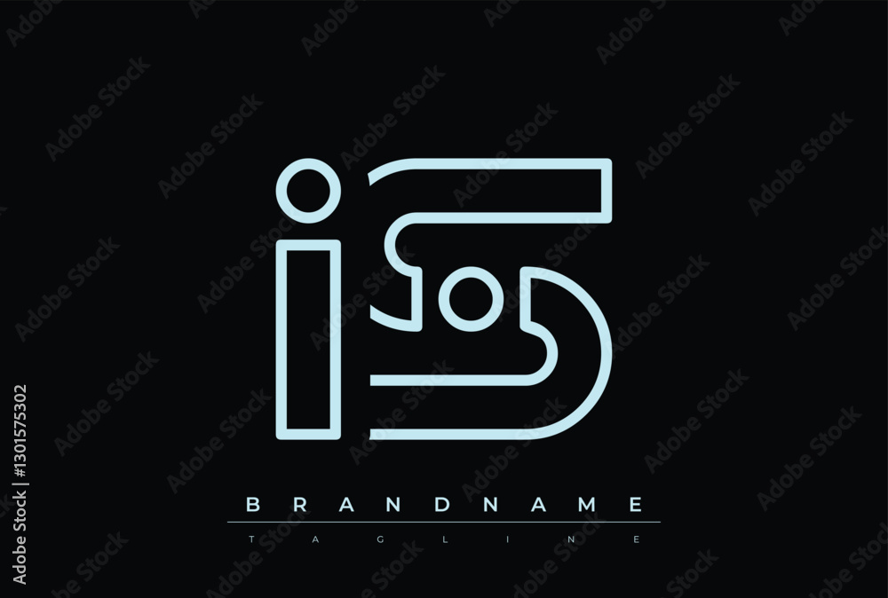 IS Technology Letter Logo Template. This tech letter logo is a graphic mark that uses letters to represent a technology company. IS Technology Letter Logo Template. This tech letter logo is a graphic mark that uses letters to represent a technology company.