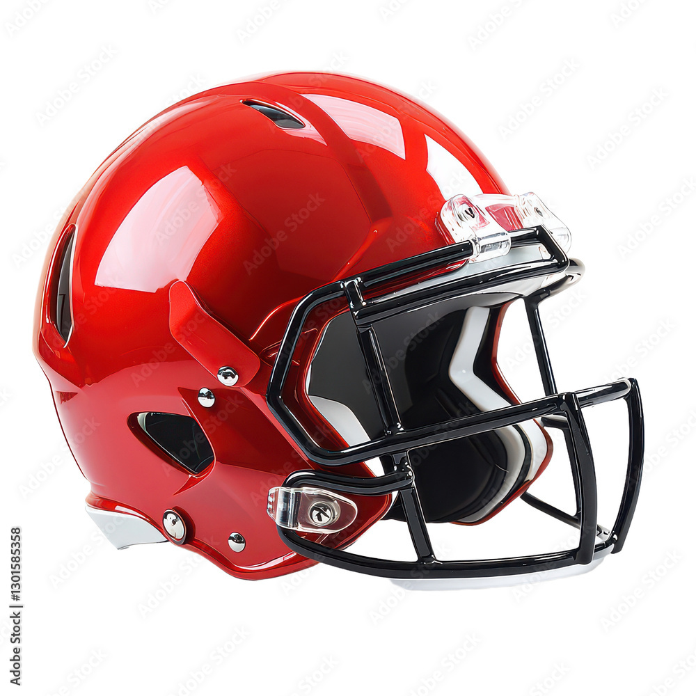 Fototapeta premium Football Helmet isolated on transparent background, PNG