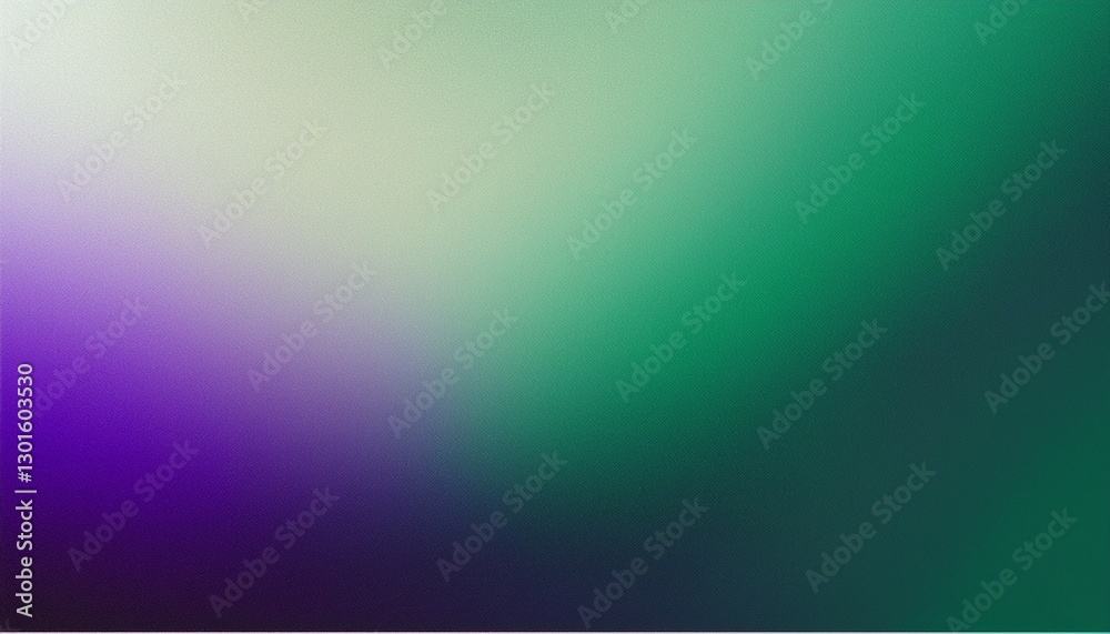 Obraz premium Dark green purple white blur grainy gradient background noise texture banner header backdrop design