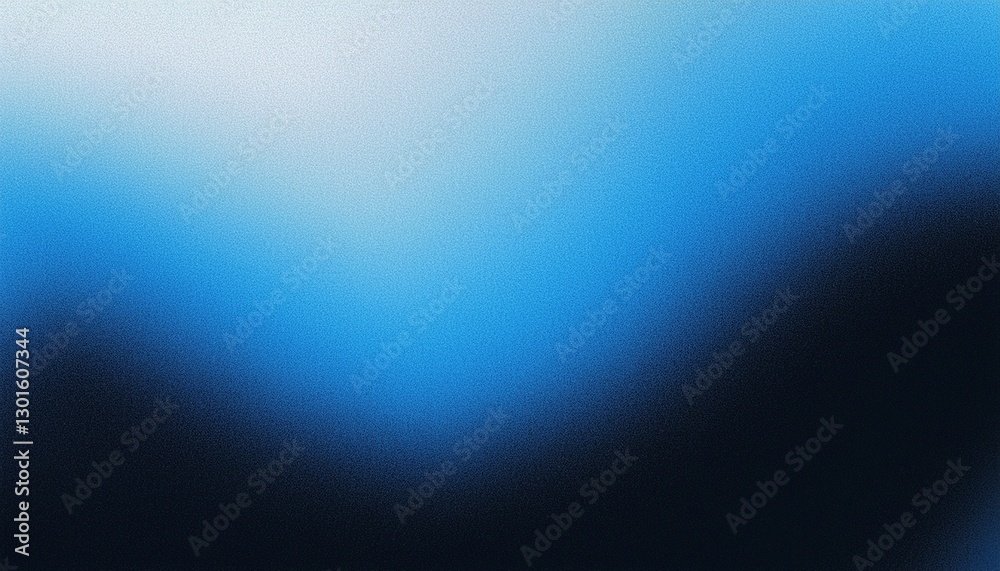 Obraz premium Glowing blue white black grainy gradient background abstract noise texture poster backdrop banner design