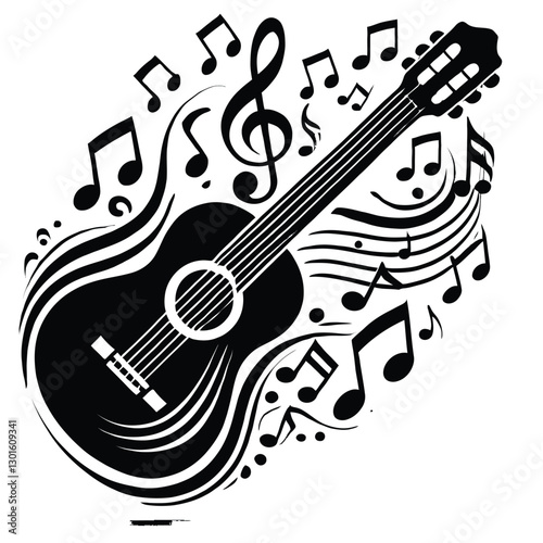 Guitar Silhouette Harmony