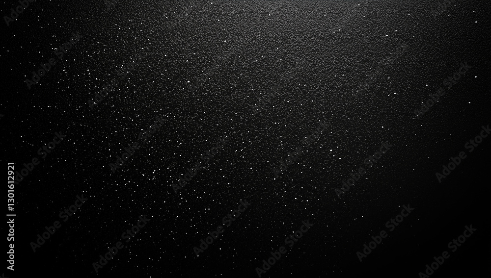 Fototapeta premium Black grainy background, noise texture monochromatic abstract banner, poster header cover flyer wallpaper backdrop design