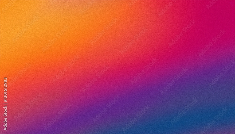 Obraz premium Grainy color gradient background orange purple abstract noise texture pink red blue retro banner backdrop
