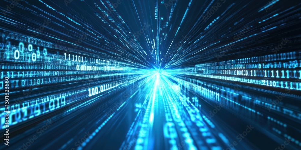 Futuristic digital data stream tunnel. (1) Futuristic digital data stream tunnel. (1)