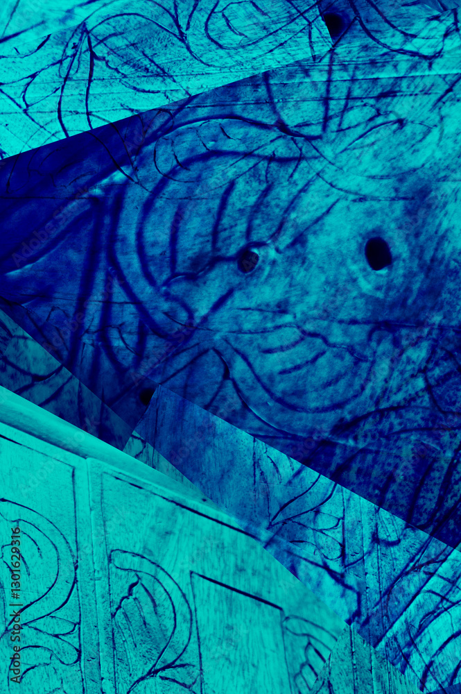 Obraz premium blue abstract background. blue texture background