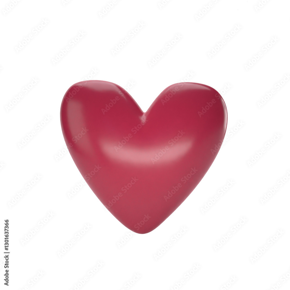 3D render of golden heart without background 3D render of golden heart without background
