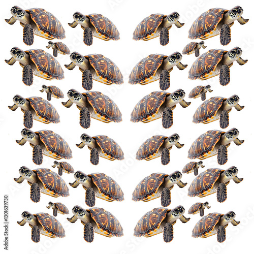 A collection of fresh mussels and shellfish with a black and white pattern photo