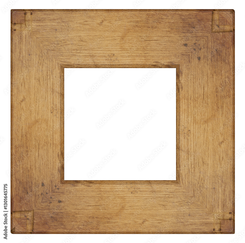 Blank wall hanging square wooden picture and photo frame, isolated background Blank wall hanging square wooden picture and photo frame, isolated background