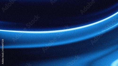 Neon effect blue background with grainy texture