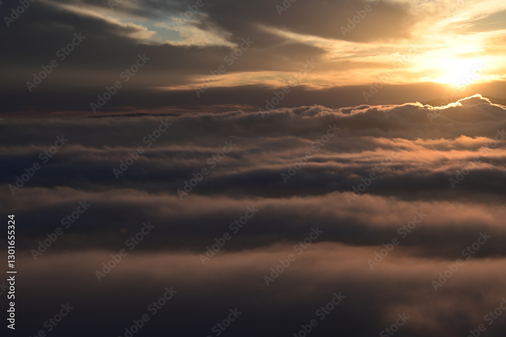 Fototapeta premium beautiful sunrise on a March springtime morning