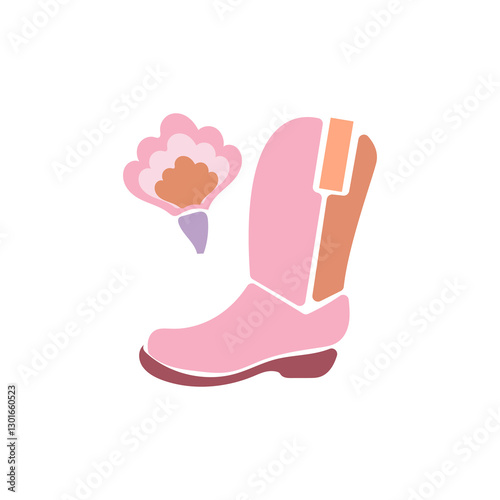 vector illustration of flowers in feminine style