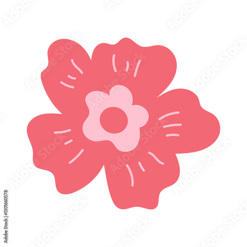 vector illustration of flowers in feminine style