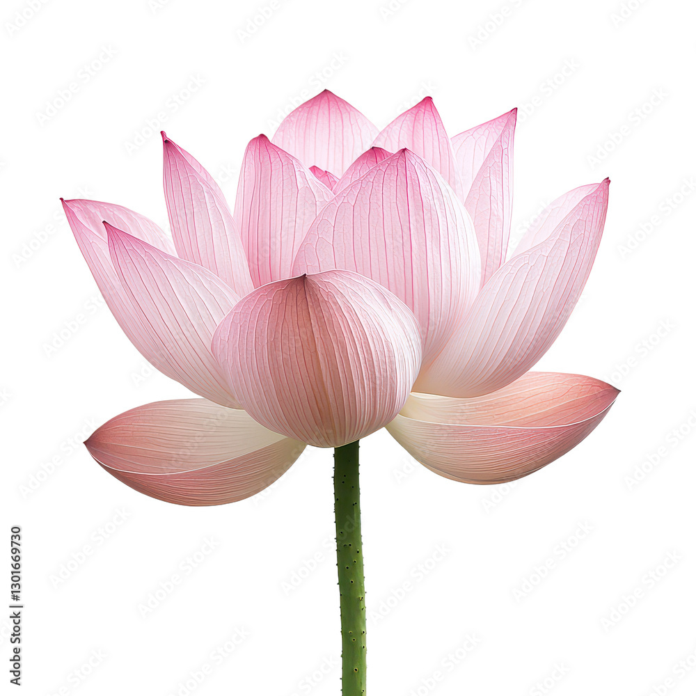 Fototapeta premium Lotus isolated on transparent background, PNG