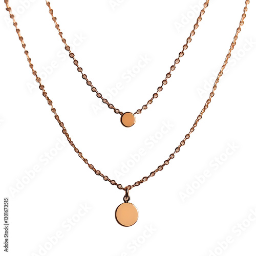 Wallpaper Mural Minimalist Layered Necklace isolated on transparent background, PNG Torontodigital.ca