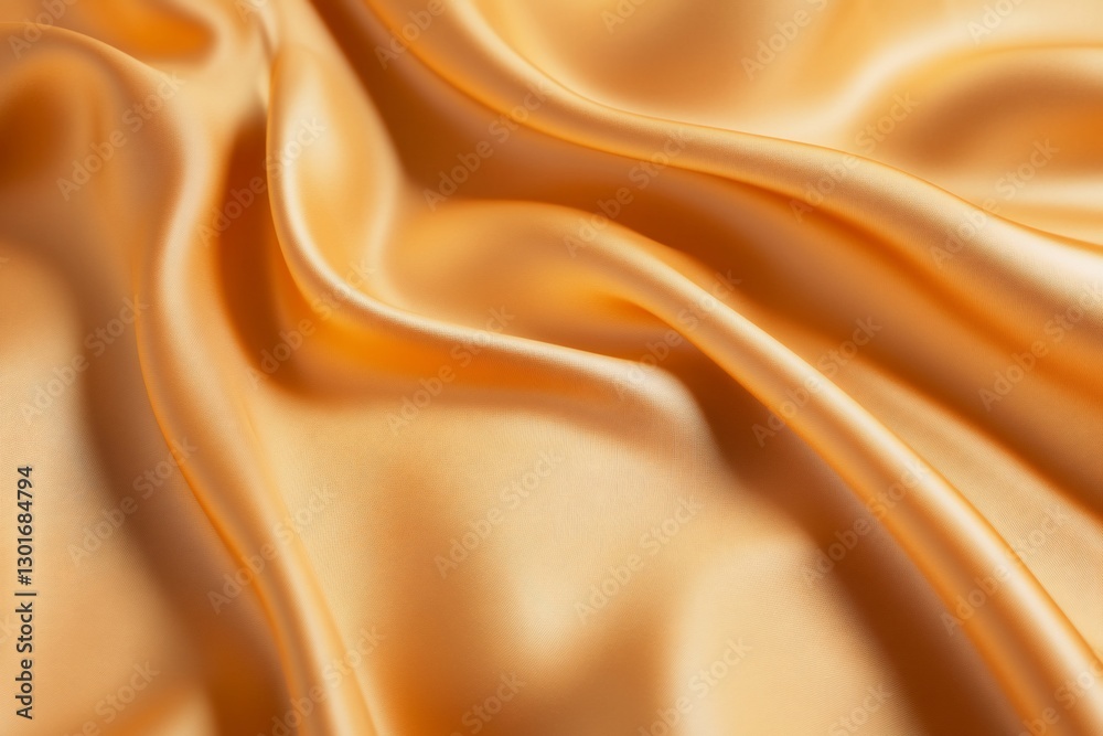 Fototapeta premium Golden Silk Fabric Texture