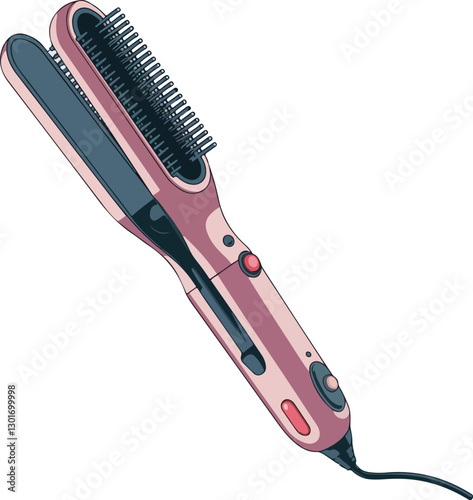pink hair straightener stickers 