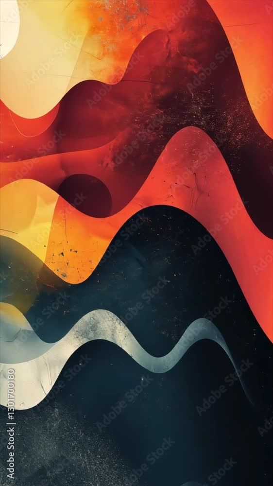 abstract colourful painted background vertical video 