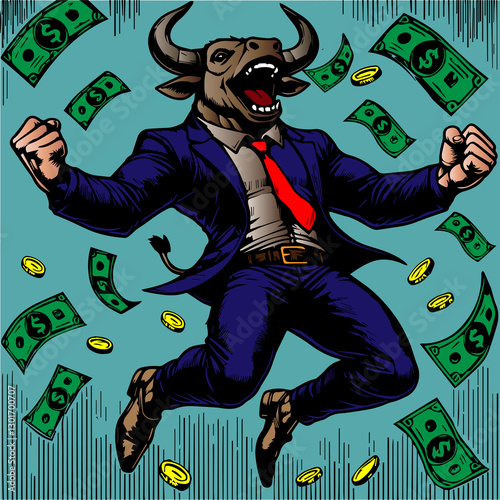 Bull of Financial Success