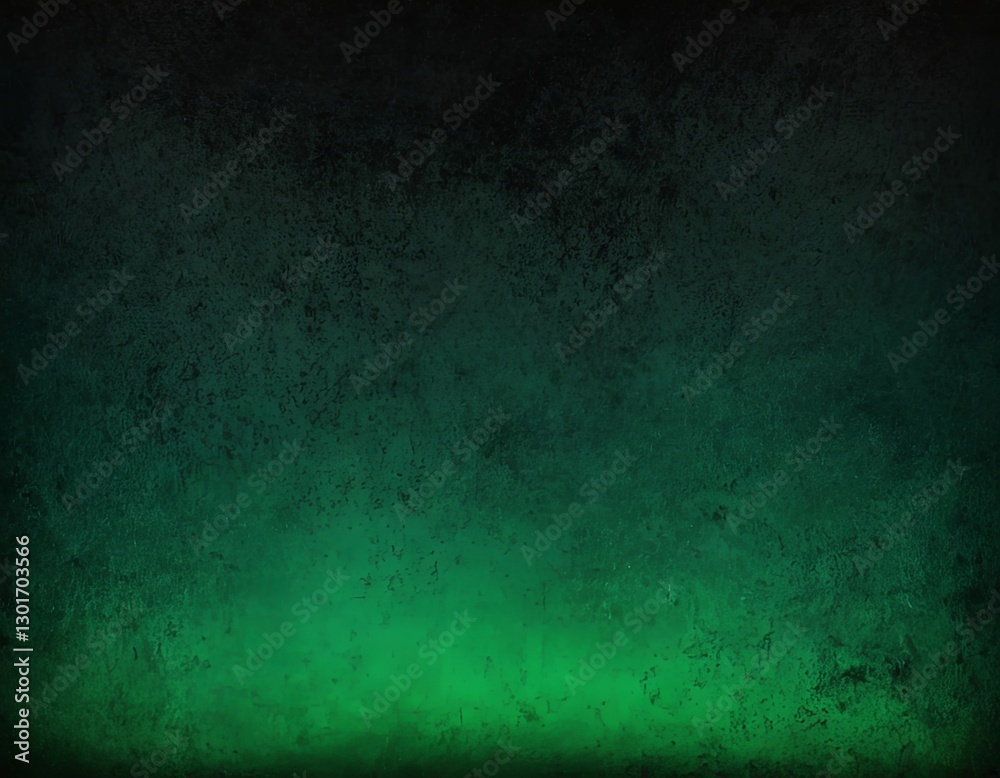 Fototapeta premium A textured background featuring shades of dark green with an illuminated gradient effect.