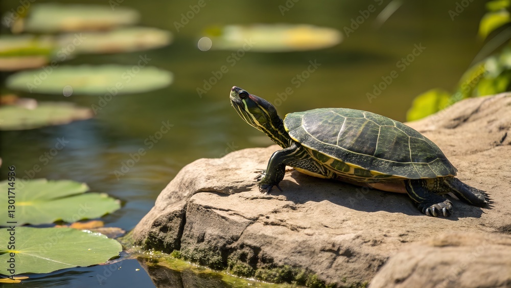 Fototapeta premium turtle in the pond