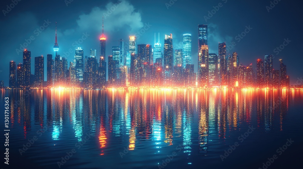 Fototapeta premium night city