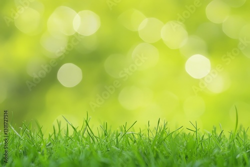 Green grass, bokeh background, spring, nature, website banner