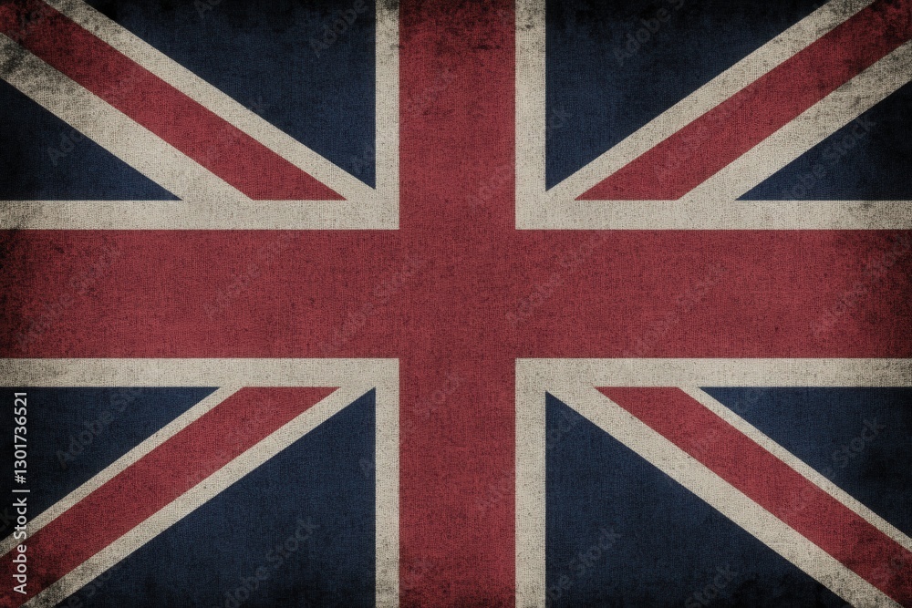 Fototapeta premium Grunge UK flag background