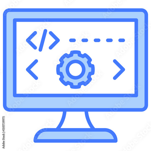 Programming Blue Icon