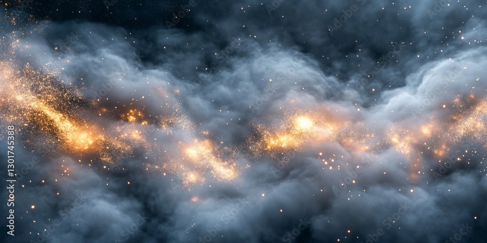 A captivating scene unfolds, depicting a chaotic cosmic battle amid swirling dark clouds and brilliant bursts of light, evoking a profound sense of mystery and turmoil throughout the vast universe A captivating scene unfolds, depicting a chaotic cosmic battle amid swirling dark clouds and brilliant bursts of light, evoking a profound sense of mystery and turmoil throughout the vast universe
