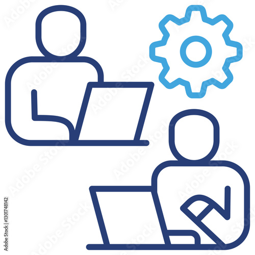 Co Worker Dual Tone Icon
