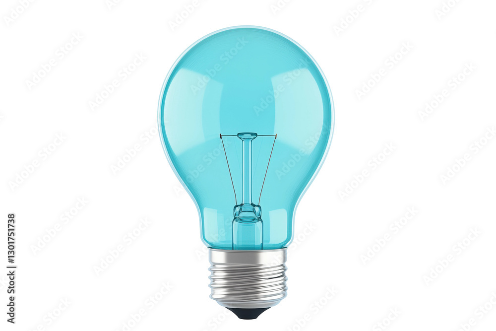 Colorful light bulb design creates visual interest, cut out Colorful light bulb design creates visual interest, cut out