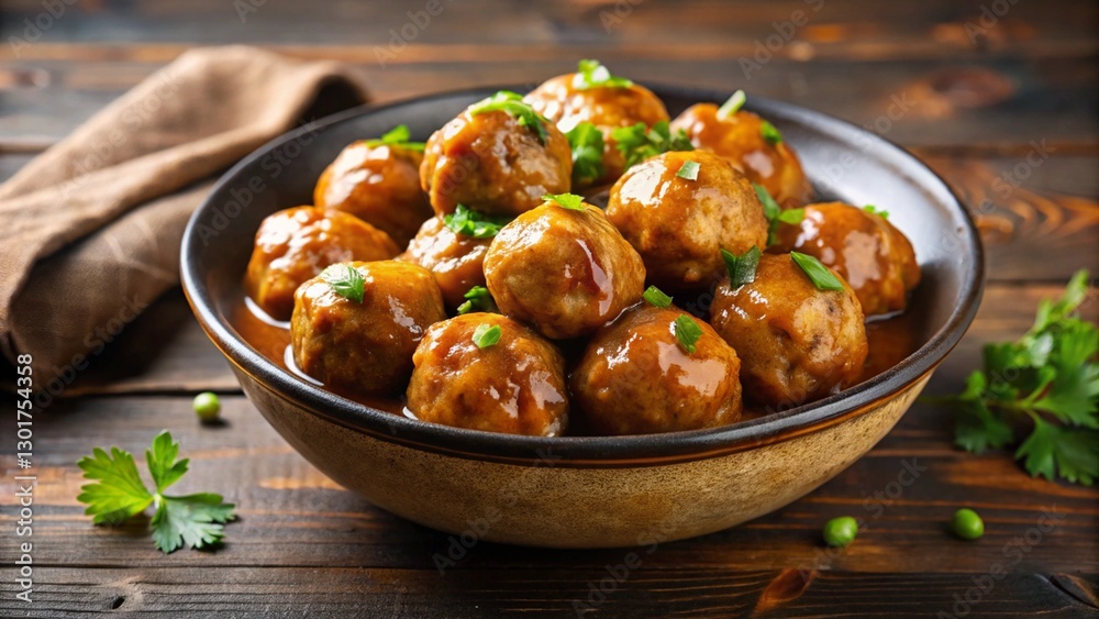 meatballs with delicious presentation meatballs with delicious presentation