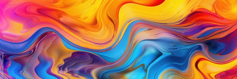 Vivid abstract background with wavy fluid design for creative projects Vivid abstract background with wavy fluid design for creative projects